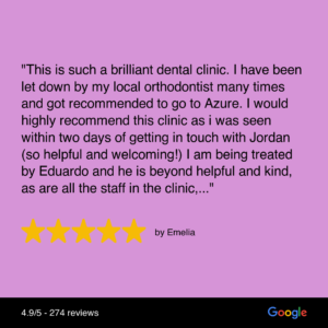 Eduardo orthodontist liverpool brace testimonial