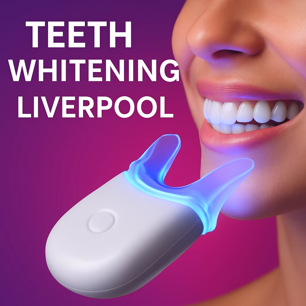 Patient having laser teeth whitening in liverpool