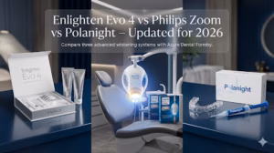 Enlighten Evo 4, Philips Zoom and Polanight Whitening Comparison Azure Dental Formby Liverpool
