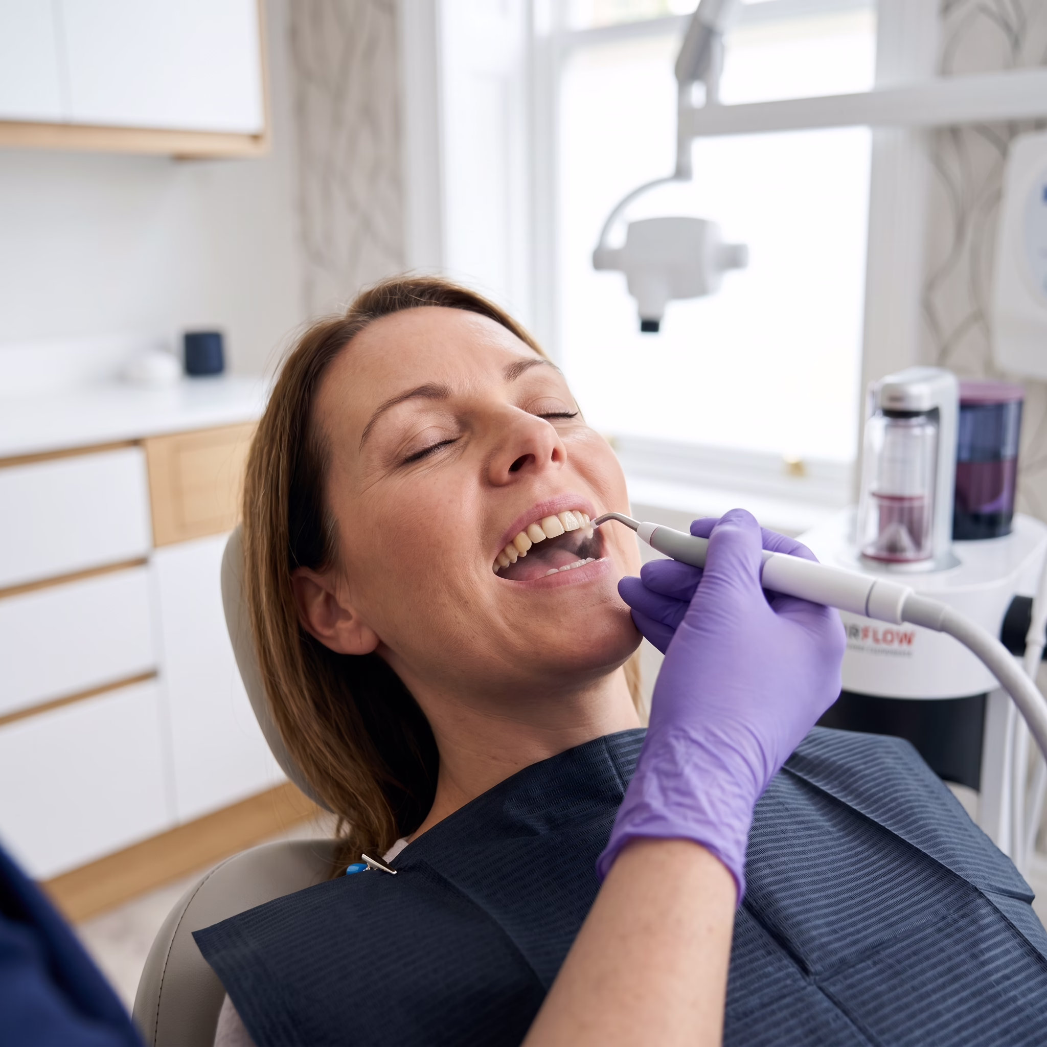 Airflow teeth cleaning side effects related page image at Azure Dental in Formby