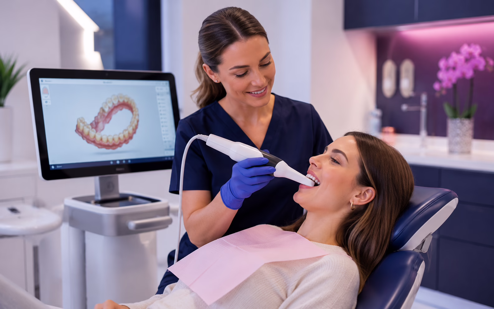 Digital dental scan for dental crowns Liverpool at Azure Dental