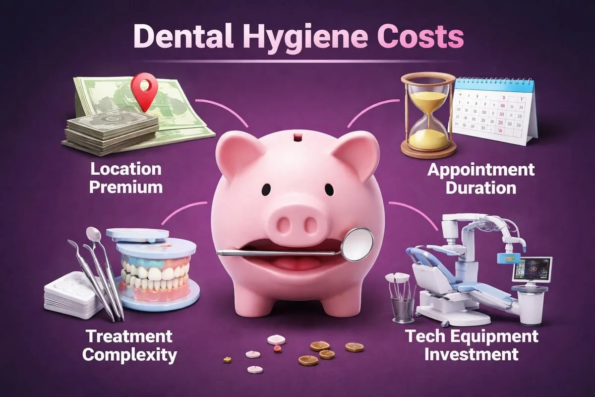 Hygiene appointment pricing factors