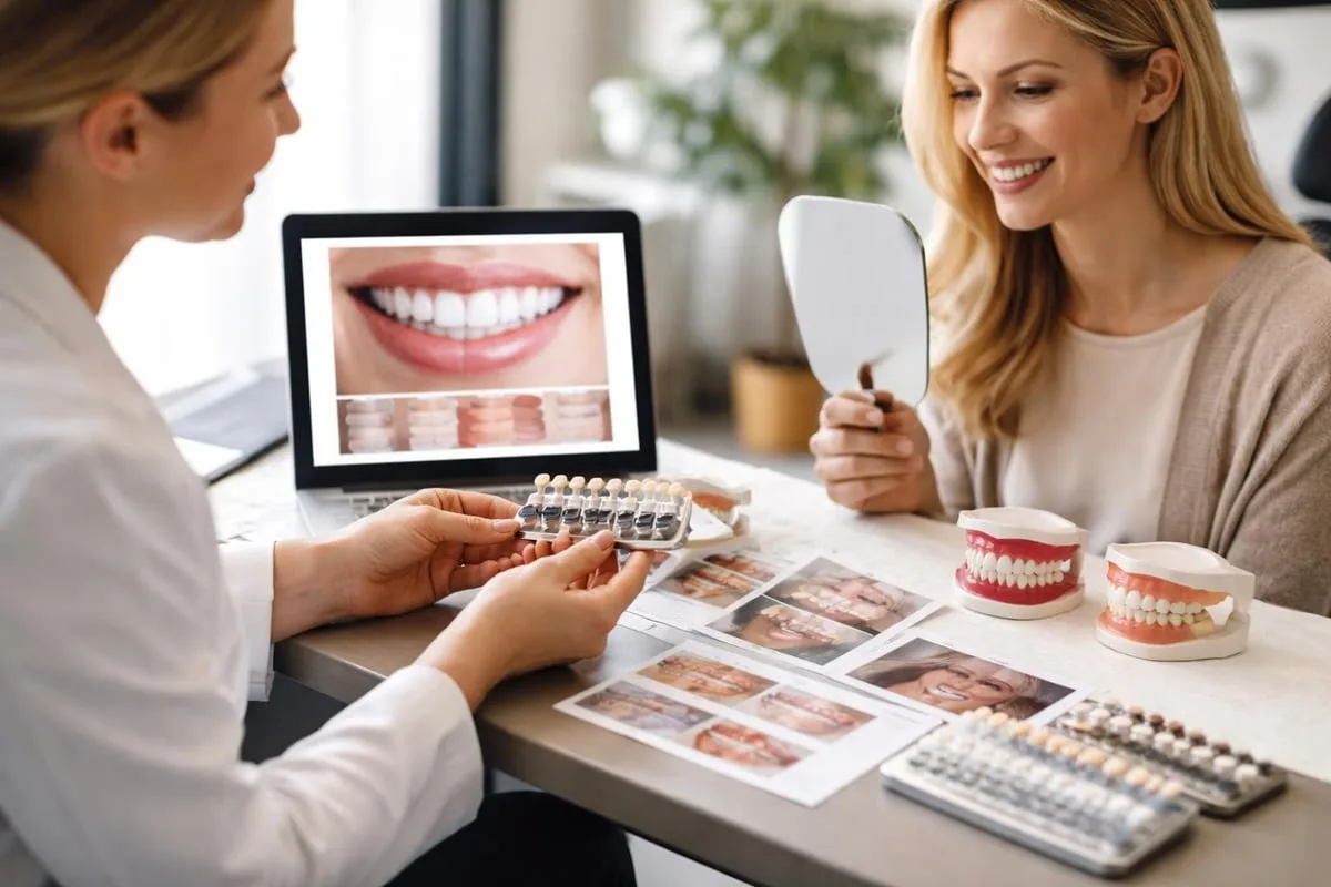 Professional veneer consultation